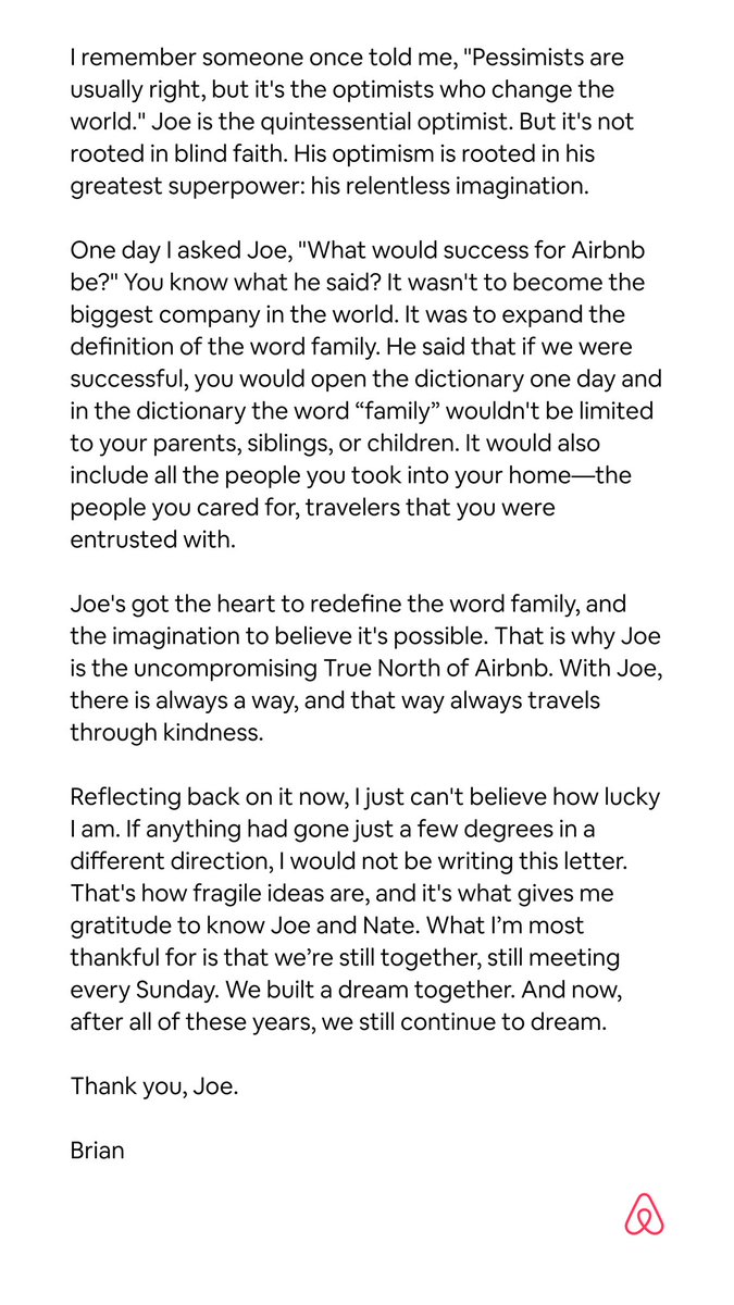 My letter to the Airbnb team about <a href="/jgebbia/">Joe Gebbia</a>
