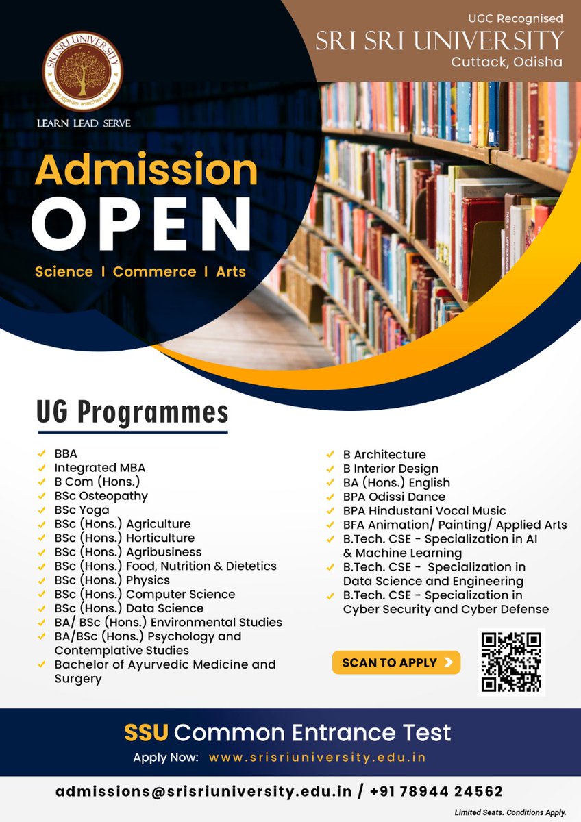 SriSriU's tweet photo. .#CBSE has declared Class 12th Result 2022 for the term 2 board examination today. Congratulations to all the students for the results.
#SriSriU invites applications for UG programs aligned with New National Education Policy 2020
Apply here: https://t.co/jhTi6w2nT9
#JoinSSU https://t.co/yoD6beD2AR