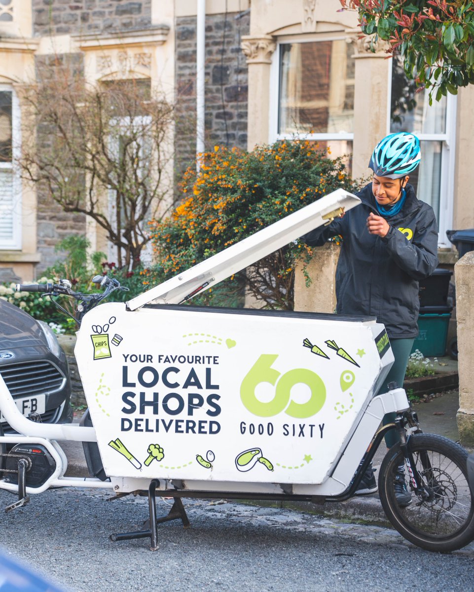 Meet our awesome delivery driver Leah! She's using one of our electric bikes. All of our local deliveries are made using our electric bikes and vans? 
Shop locally now at Goodsixty.co.uk (Link in bio!) #plasticfreejuly #electricbike #electricvan #greendelivery #shopsmall