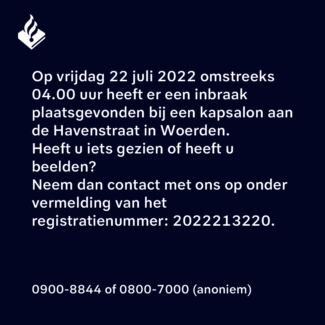 Melding  Havenstraat in Woerden