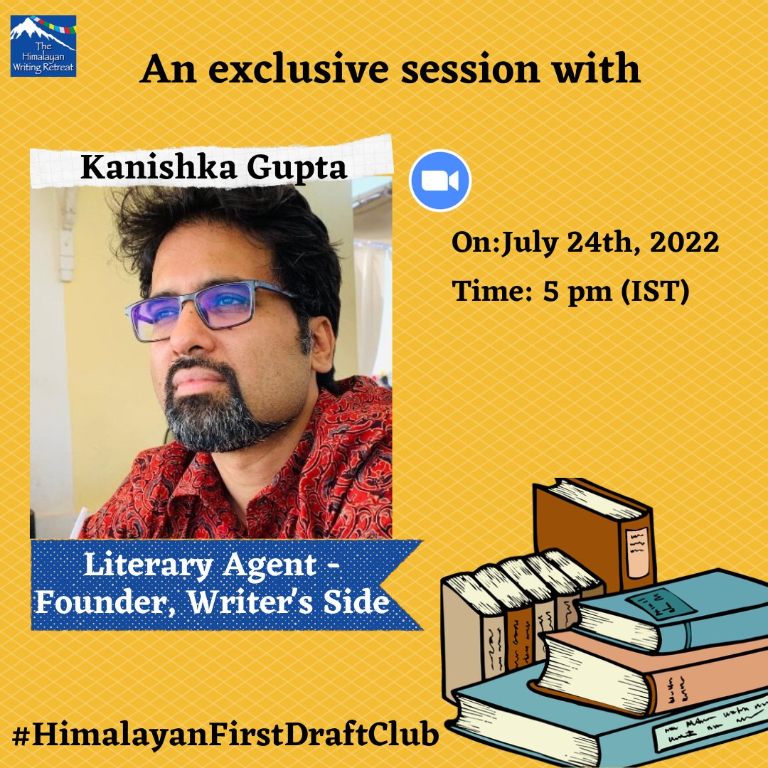 HimalayanWrite's tweet photo. So excited to host Kanishka Gupta this weekend for an exclusive session with the #FDC members!
#WritingCommunity #WritersLife #HimalayanFirstDraftClub #HimalayanWritingRetreat #HWROnline https://t.co/TmIf7nAXxE