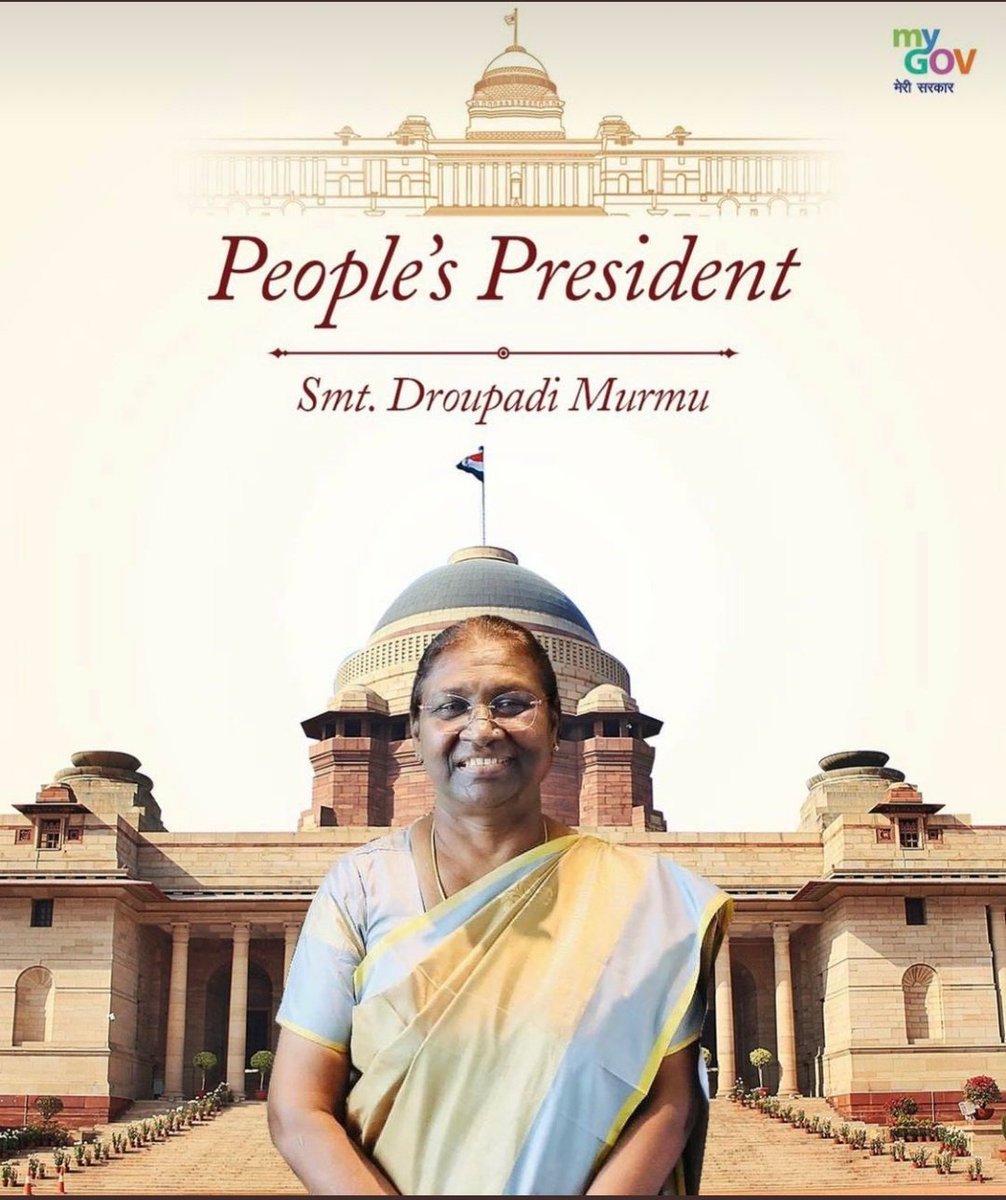 श्रीमती द्रौपदी मुर्मू जी को भारत का राष्ट्रपति निर्वाचित होने पर बहुत-बहुत बधाई व हार्दिक शुभकामनाएं।
@DroupadiMurmu57