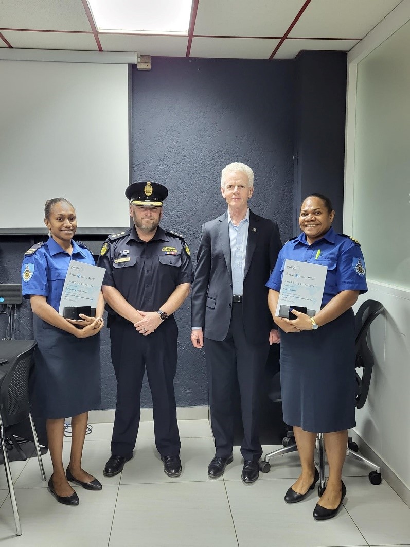 AusHCVanuatu's tweet photo. Customs officials keep the world moving! Well done to the 🇻🇺 Customs Officers for completing the inaugural Pacific Women’s Professional Development Program. 
 
Thanks to @AusBorderForce  @RMIT &amp; @OceaniaCustoms for partnering to deliver this program 🛂🌏 https://t.co/MBJYP5mKvx