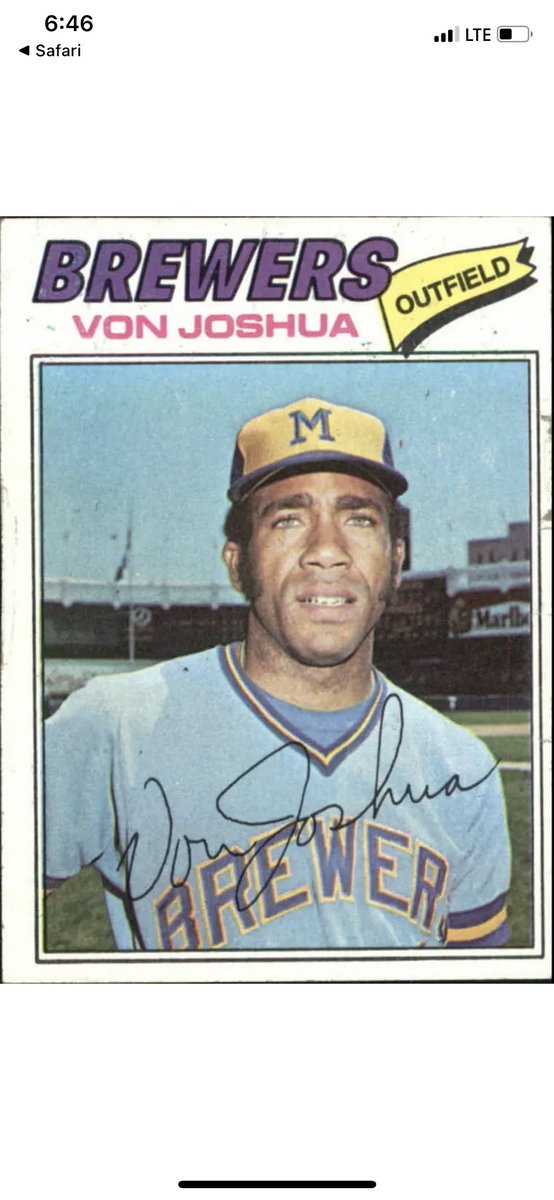 TimRichardsSF's tweet photo. @BrewCrewBall Please don’t sleep on Von Joshua https://t.co/AYv989l9YA