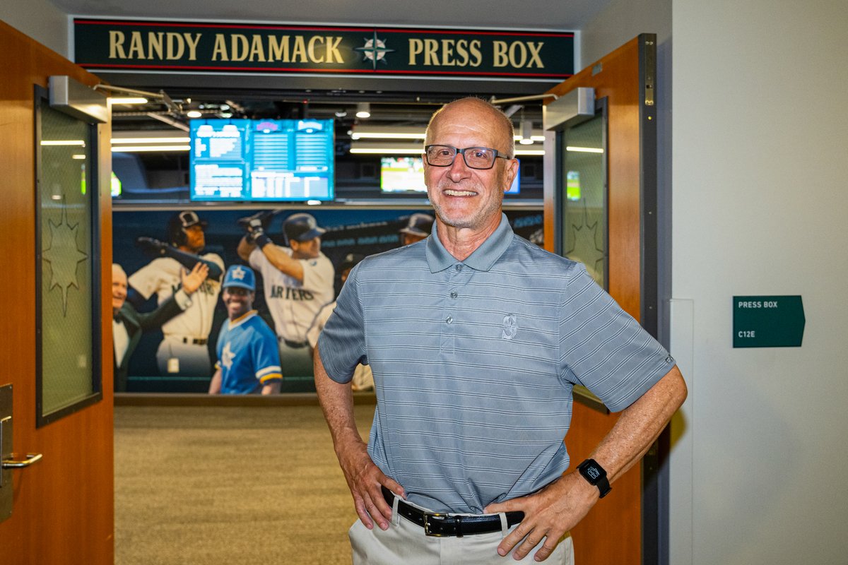 Earlier today, the all-new press box at <a href="/TMobilePark/">T-Mobile Park</a> was officially named after longtime executive, Randy Adamack, who worked with the club for over four decades 👏