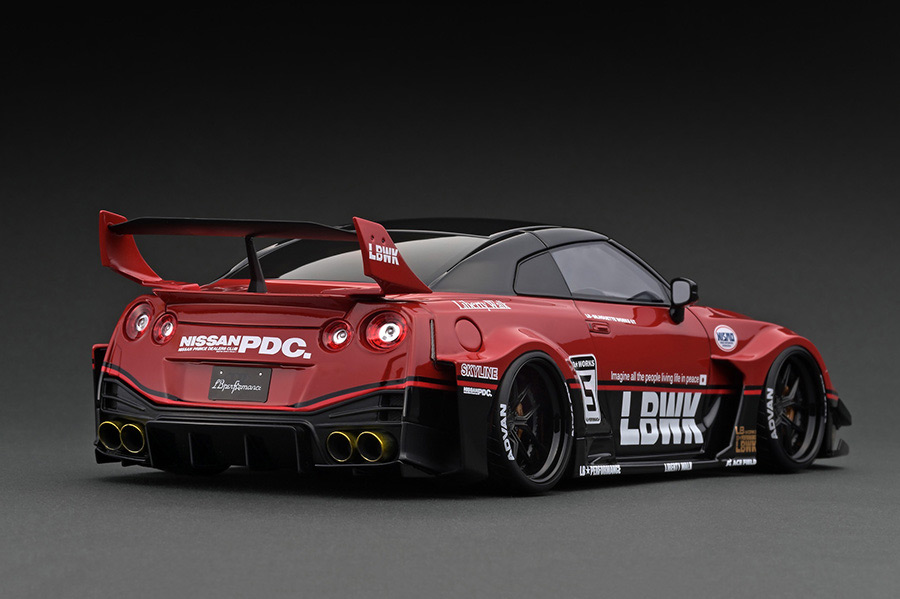 ignition_model's tweet photo. IG online shop special! 
1/18 LB-Silhouette WORKS GT Nissan 35GT-RR Red/Black #5 With Engine

Order open on 22:00PM Monday 25th July (Hong Kong time zone, UTC+8)

https://t.co/SSpndFHNBi

#ignitionmodel #118scale 
#nissan #r35 #skyline #gtr #lbwk #libertywalk 
#jdm #tuningcar https://t.co/bZEfOr6pm2