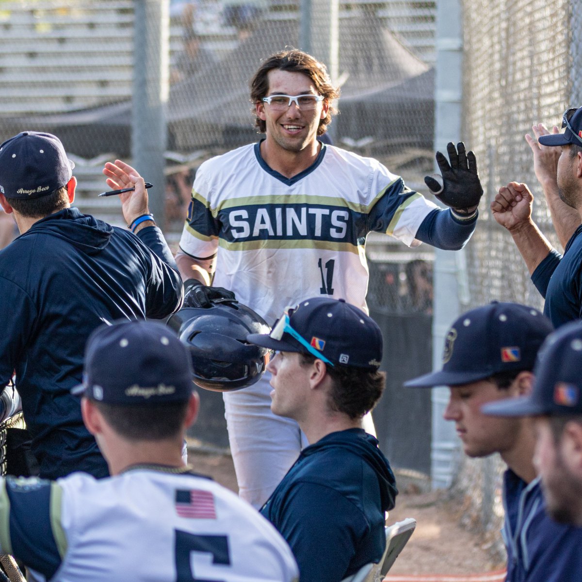 ArroyoSecoCCL's tweet photo. B1 | Kyson Donahue's sixth home run of the summer gives the Saints a 3-0 lead! 🙌

Saints - 3⃣
Riptide - 0⃣

#SaintsOfSummer #CCLBaseball #GoBows @CCL_Baseball https://t.co/g8jL840ZdQ