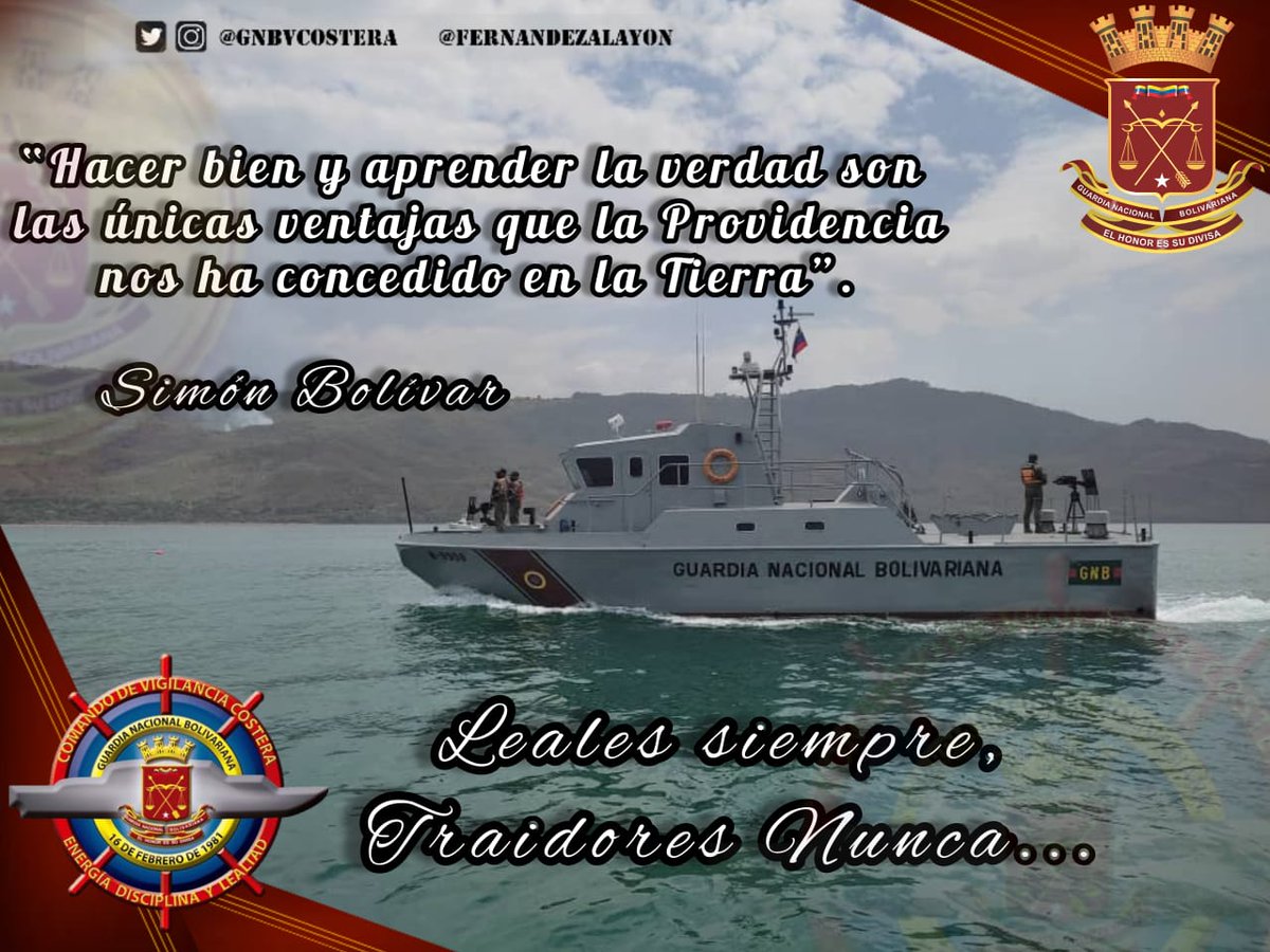 LaDvc45's tweet photo. Los centinelas del @DVC45, con Energía, Disciplina y Lealtad, en nuestras lanchas patrulleras, enaltecemos  el legado de nuestro CMDTE ETERNO HUGO CHÁVEZ, 🇻🇪.
 #LaGMVVLlegóAVillaZamora
#PuebloInvencible 
#RumboAl85AniversarioGNB
.@GnbGaranteDePaz https://t.co/qN9bSTnRPC