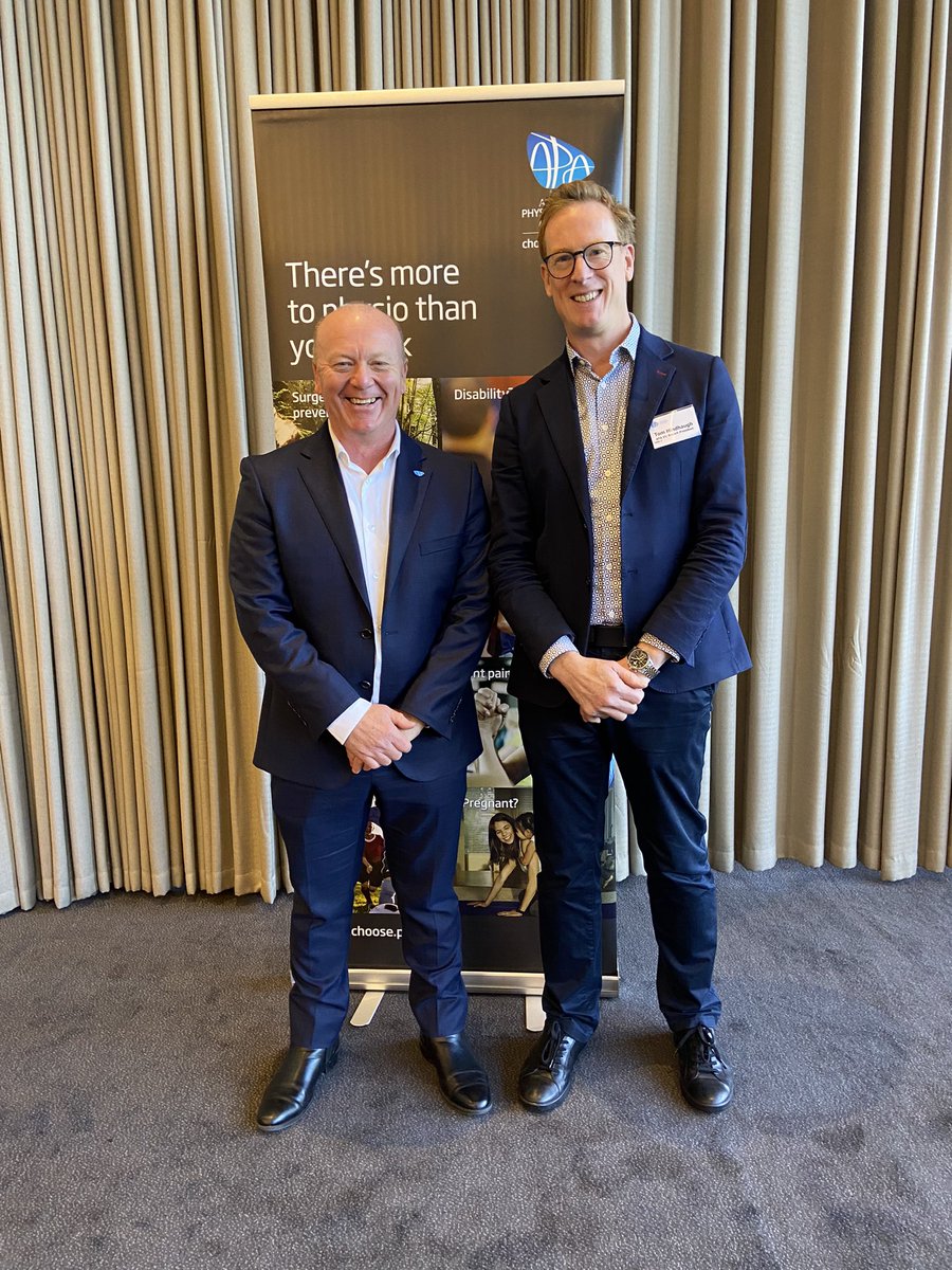 Great to attend the Victorian Branch of the <a href="/apaphysio/">Australian Physiotherapy Association</a> winter breakfast discussing #LongCovid and the effects on our patients and health system. <a href="/Tomhindhaugh/">Tom Hindhaugh</a>
