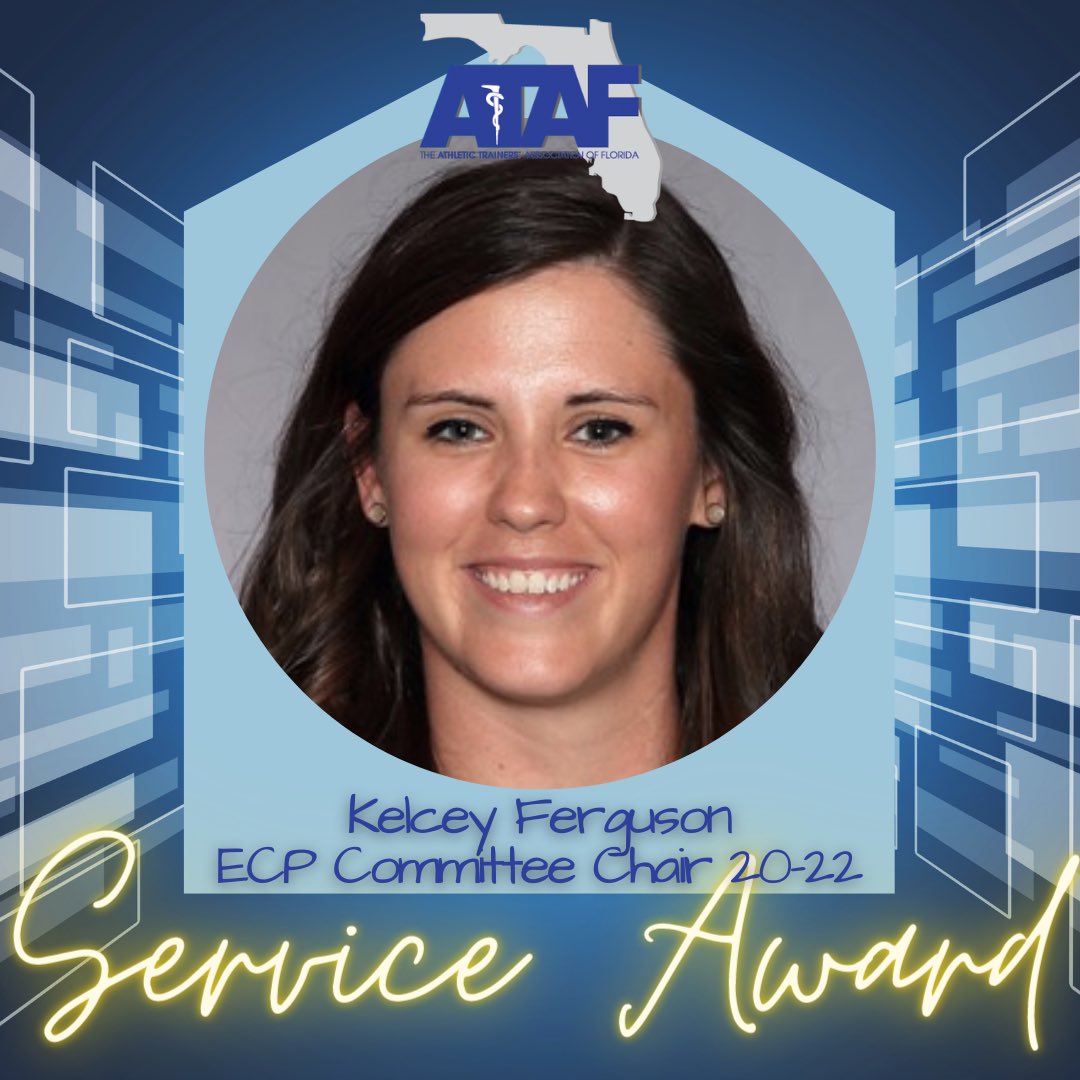 ATAF83's tweet photo. ๐ฅ Service Award Recipient: Kelcey Ferguson
Kelcey served ATAF from 2020-2022 as the committee chair for Early Career Professionals Committee! #ATAF2022 #Awards https://t.co/ap7PAHsJBE