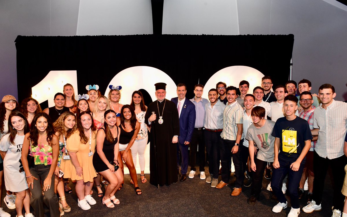 OrthoObserver's tweet image. At its Annual Convention last night, @OrderOfAHEPA celebrated 100 years with a special anniversary event at EPCOT. HE Abp. @Elpidophoros was also in attendance and had the opportunity to greet members of @MaidsofAthena @SonsOfPericles @DOPHeadquarters and past Supreme Presidents.