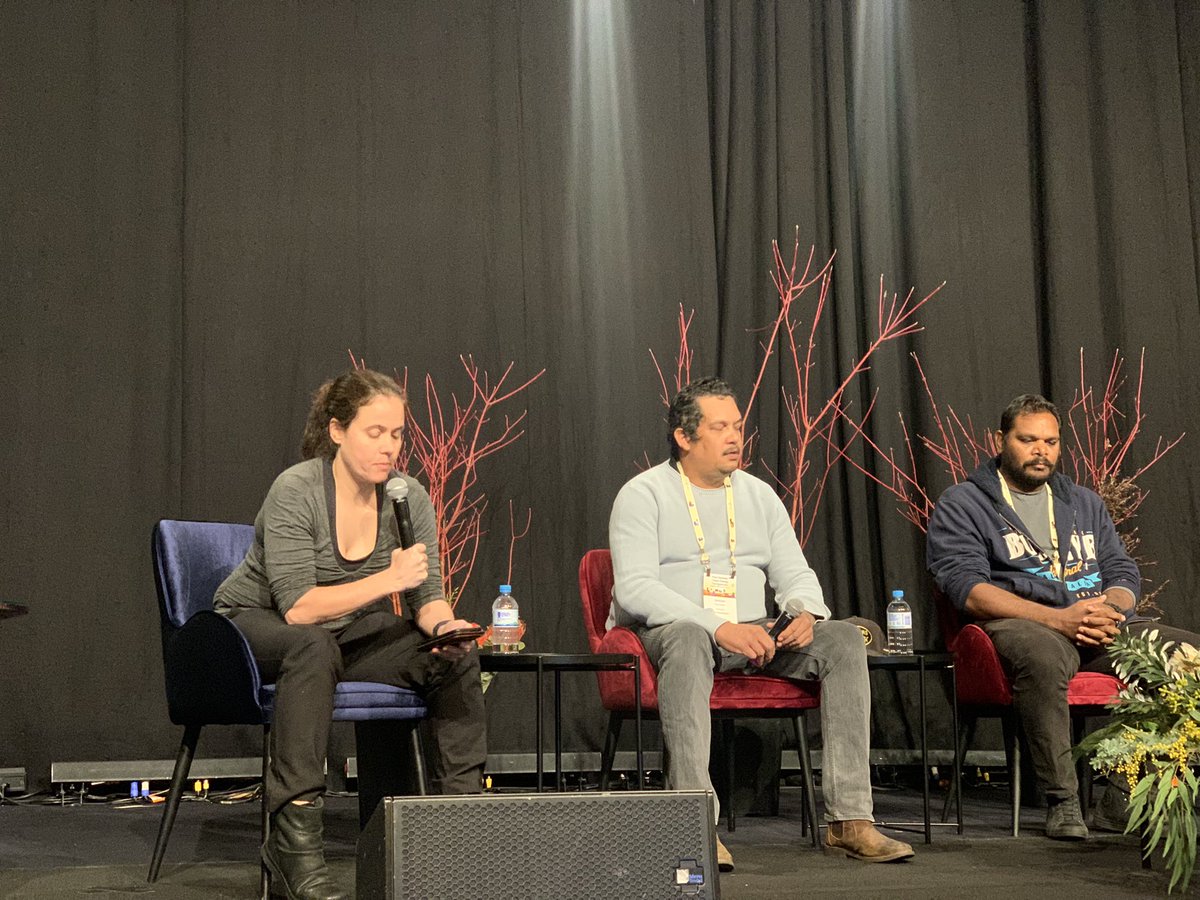 ThisKatieMoore's tweet photo. #FirstNationsCleanEnergySymposium
@FirstNationsCEN 

“In any current and future projects, we need to empower Nation building and governance structures that go beyond consultations into real power sharing and decision making models that are true partnerships.” 

1/4 https://t.co/u59Piq6QAu
