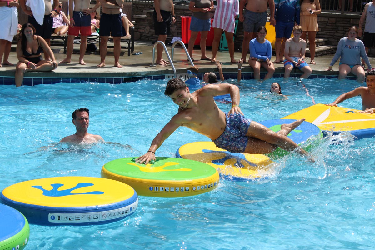 Pool Games - A summer staple here <a href="/Woodloch/">Woodloch Resort</a> 
What is your favorite Summer BIG event? #poconosvacation #summervibes #lakelife