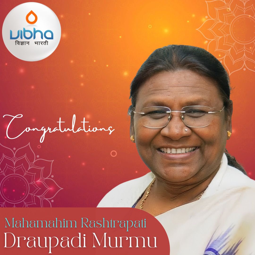 Heartiest congratulations #DroupadiMurmu ji for being elected as 15th President of India This is a historic win in the 75th year of Independence India has its 1st #Tribal and 2nd #Women President पुनः एक बार हार्दिक शुभकामनाएँ 🙏🏻