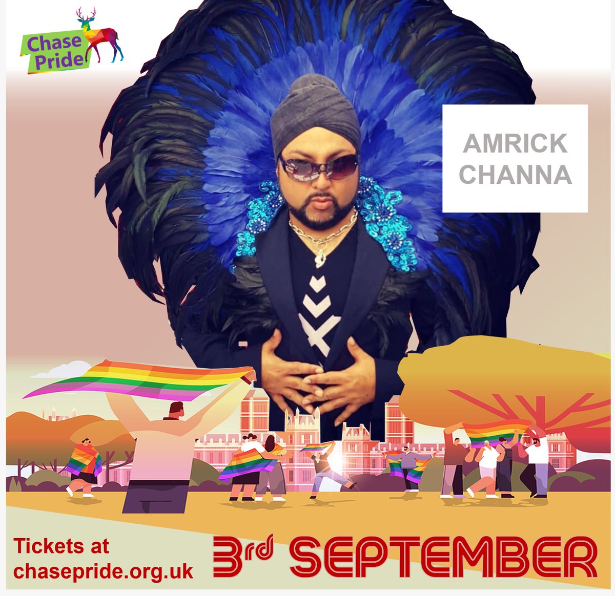 I'm thrilled 2B performing at Chase Pride on 3rd Sept at Hednesford Park. I'd love 2CU there! Here's ur chance to win FREE tickets for you and a friend! just share this post, tag the friend you'd like to bring along and make sure you following Chase Pride and myself.