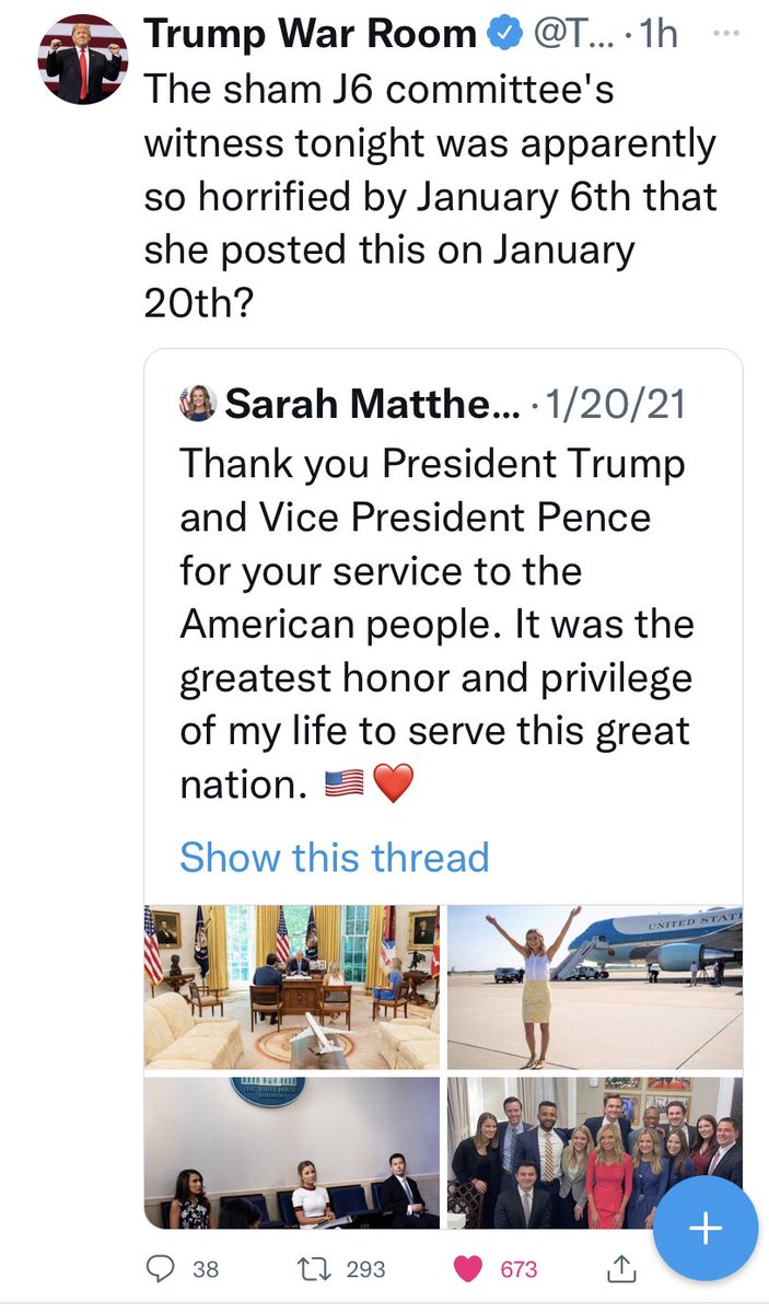 kellbell_b's tweet photo. @JonathanTurley It shows that this witness was truly devastated on January 6 🙄 https://t.co/xDNiHtJ5ju