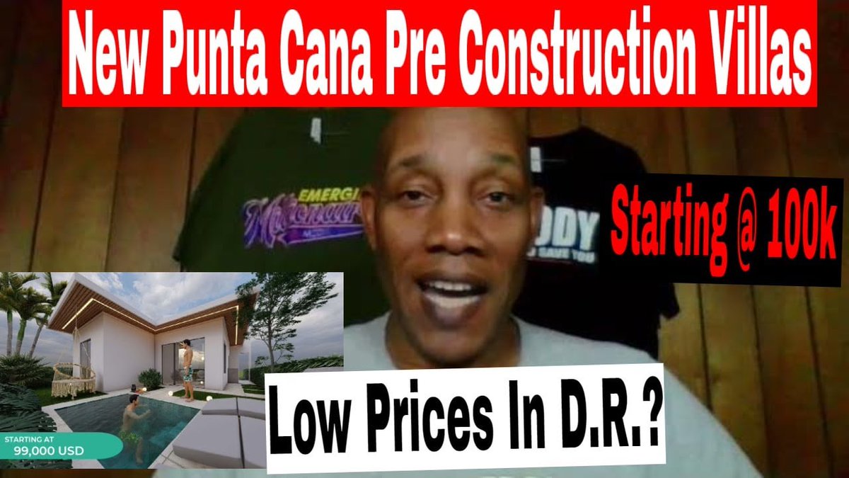 New Punta Cana Pre Construction Villas. Low Prices In The D.R. For Villas. A new project, delivery in 2024. Please watch the video here: youtu.be/ct2Z8ovd5kk

@strugglingnow #stopstrugglingnow #puntacanapreconstructionvillas #dominicanrepublicrealestate #noqualifyrealestate