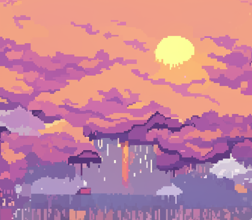 saphvis's tweet photo. summer rain #pixelart #ngpx #ai #ml #generativeart https://t.co/e8UrdRSKAO
