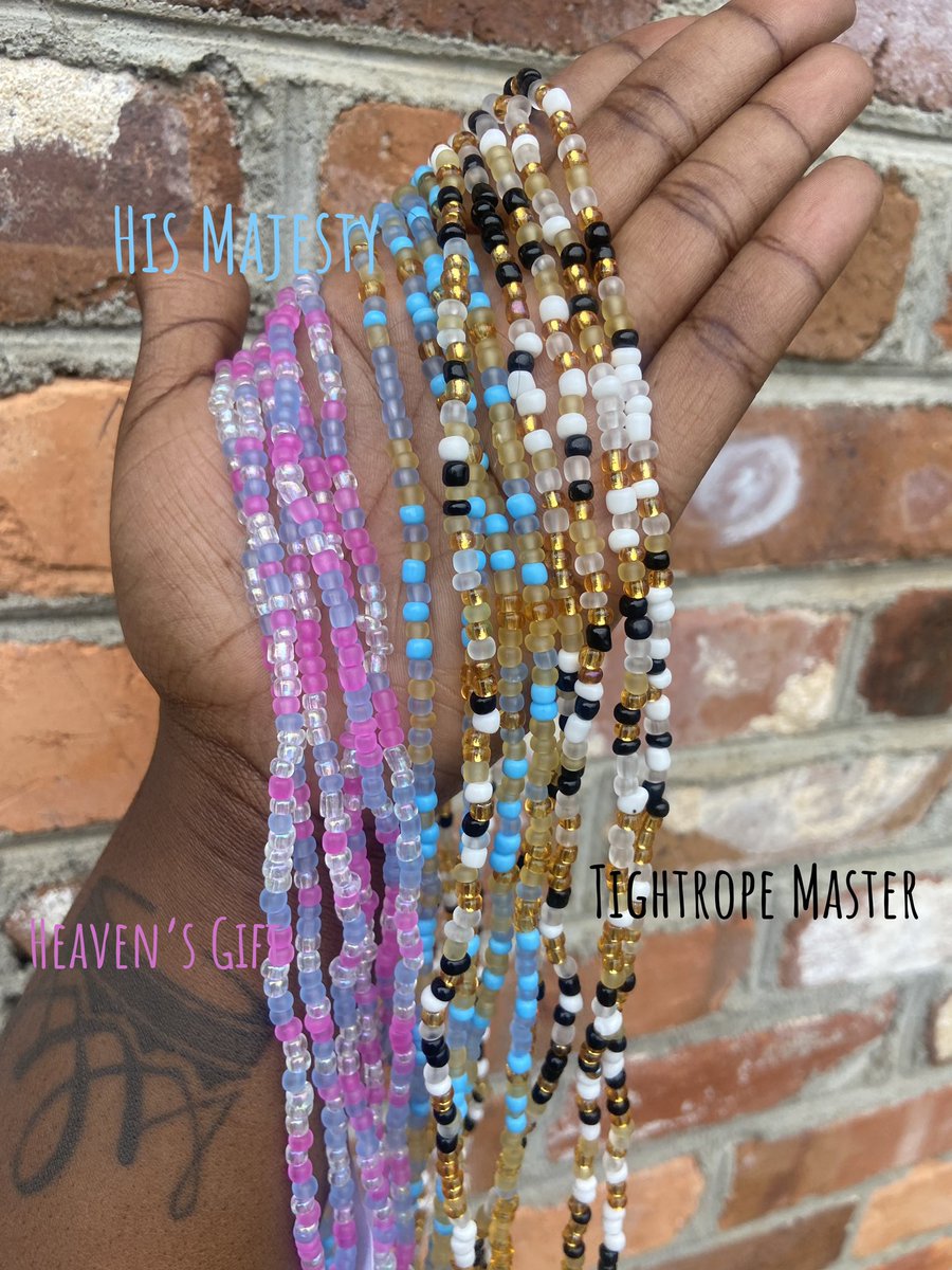 i just dropped new waistbeads 💘
handmade for all of my feminine beings 🧘🏿‍♀️ 30-60 inches 🫶🏾 | $15 each or BUY3GET1FREE/ BUY5GET2FREE on solid stands ❄️ everythinglala.com