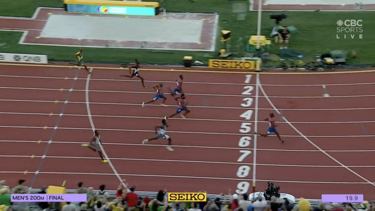 BenSteiner00's tweet photo. 🇺🇸AMERICAN SWEEP IN 200M🇺🇸

Team USA sweeps the men's 200m on home soil in Oregon. 

🥇🇺🇸Noah Lyles (19.31, the third fastest ever)
🥈🇺🇸Kenneth Bednarek
🥉🇺🇸Erriyon Knighton

5th - 🇨🇦Aaron Brown 

#WCHOregon22 | #TeamCanada https://t.co/QZFOS0jhHE