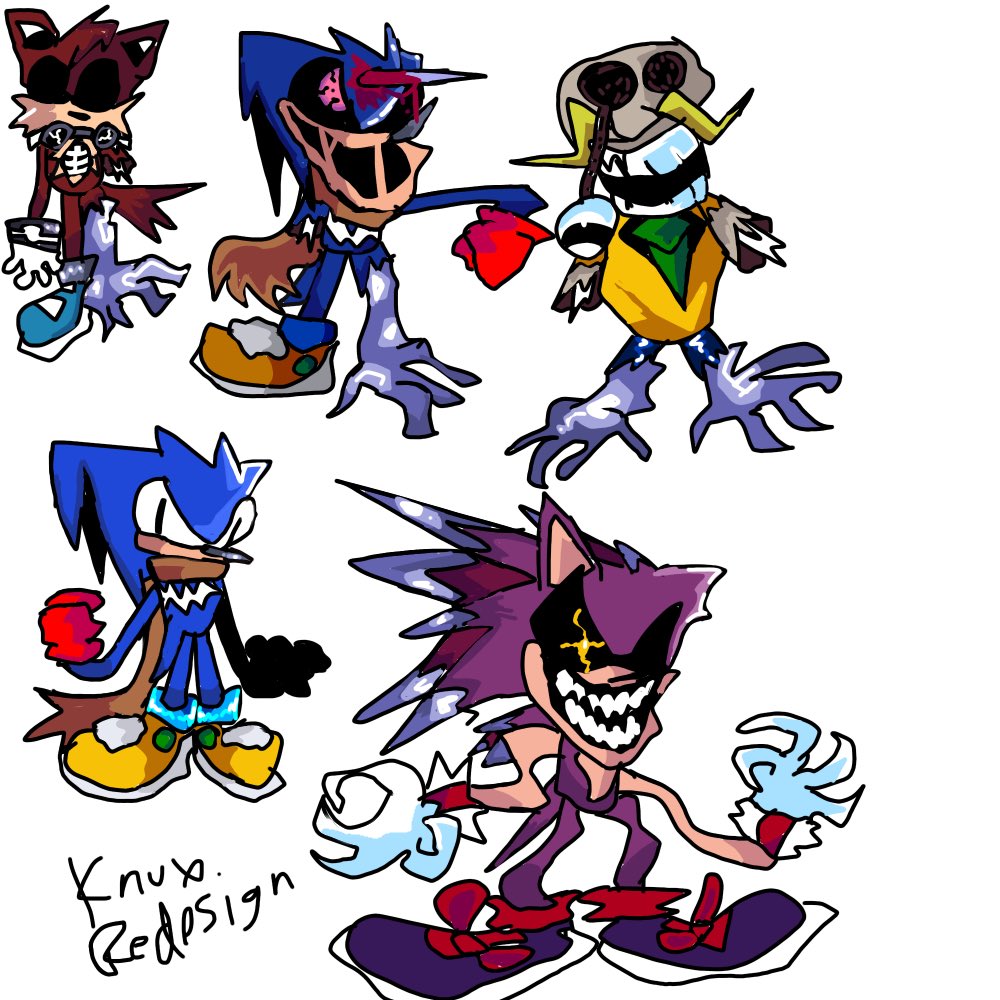 Dreadical's tweet image. More FLA Shit (+Knux Redesign)