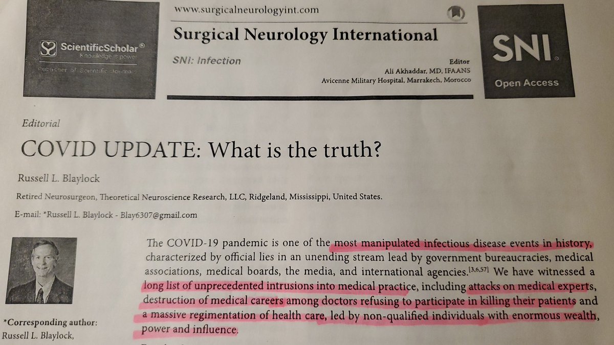 CB44689268's tweet image. Dr. Russell Blaylock wrote an incredible article ...definitely covers it all! Right from top to bottom! #VaccineInjured #vaccinedeaths
#realnotrare #CanWeTalkAboutIt #Pfizer #Moderna #Pigpharma