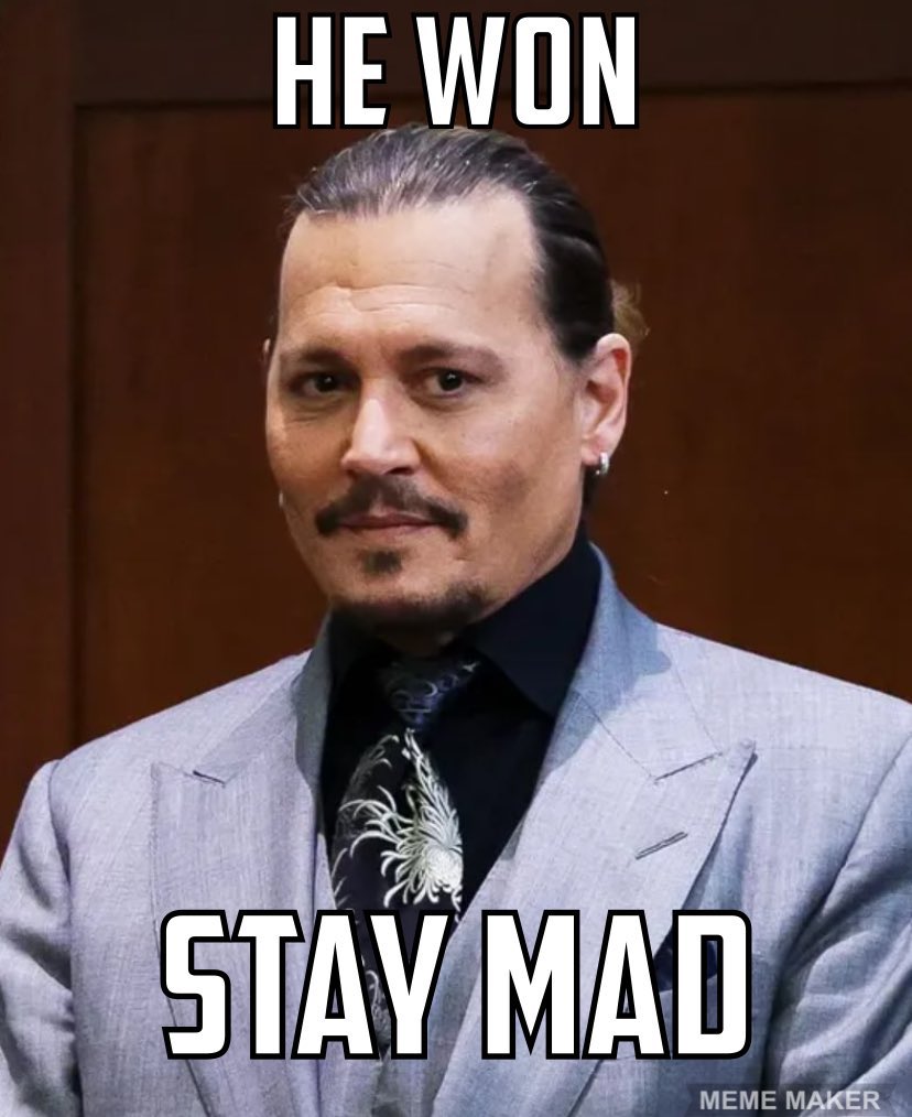 NuttyNana74's tweet photo. Just a reminder as I'm going to bed 👍
#JohnnyDeppGotJustice 
#JohnnyDeppWonAgain 
#JohnnyDeppKeepsWinning https://t.co/GJf4BxfEOT