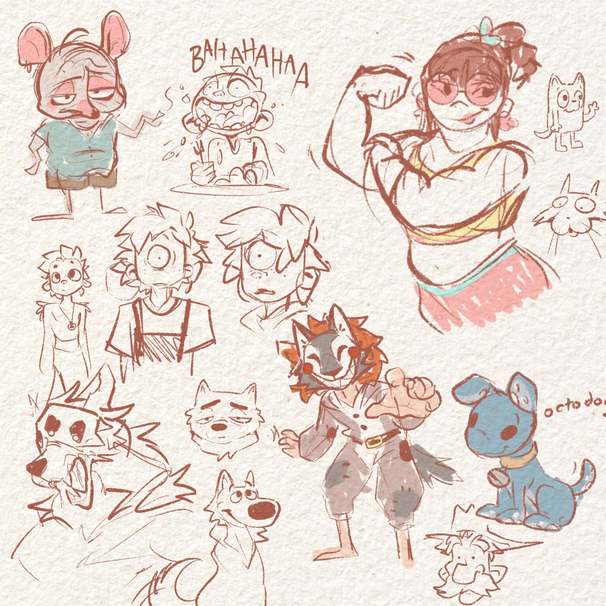 doodlecatcreate's tweet photo. Some random sketches from this week~ https://t.co/yGPpxW93wP