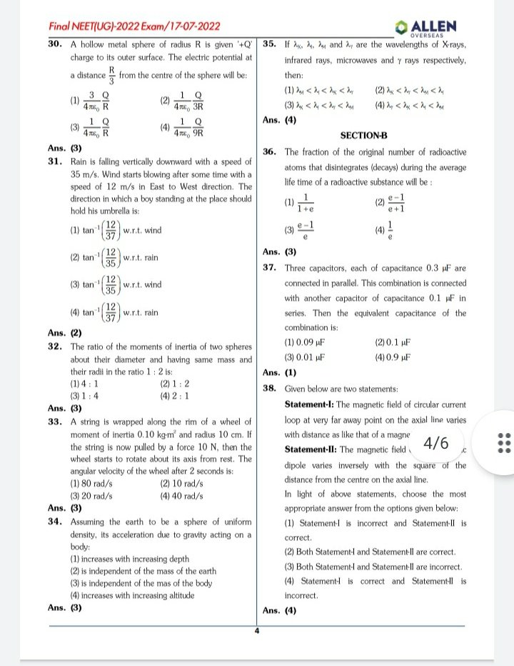 Vivekpandey21's tweet photo. Aspirants match this #NEETUG2022 question paper from your paper.This is #NEET overseas paper code W1
★How NTA gonna make merit without normalization?
★They disobeyed order of SC-2017 of our case (1 nation 1 exam same paper for all)
#NEETUGDeserveJustice
#NEETUGSecondAttempt https://t.co/PNIOTmHr9N