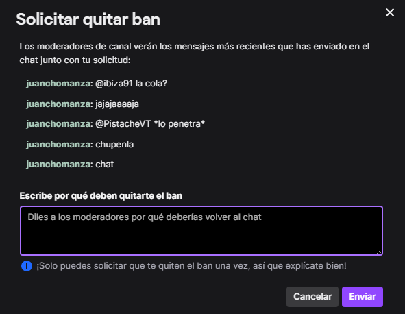 juanchomanza's tweet photo. de verdad que no entiendo por qué me banearon del chat de @Zinsentidoo  :((( no aguantan nada, meras florecitas en ese canal u.u https://t.co/vFs3OVs3AE