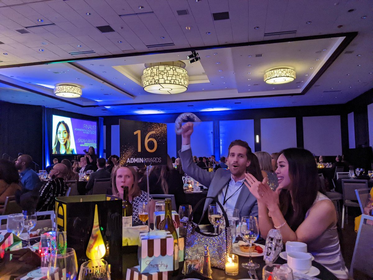 CarloDavis_'s tweet photo. Honoring my amazing EA, Sarah Vansot, at the #adminawards 

Sarah is the BEST of the best, and a finalist in the Administrative Excellence in Public Service category! https://t.co/nF60Kr3GWF