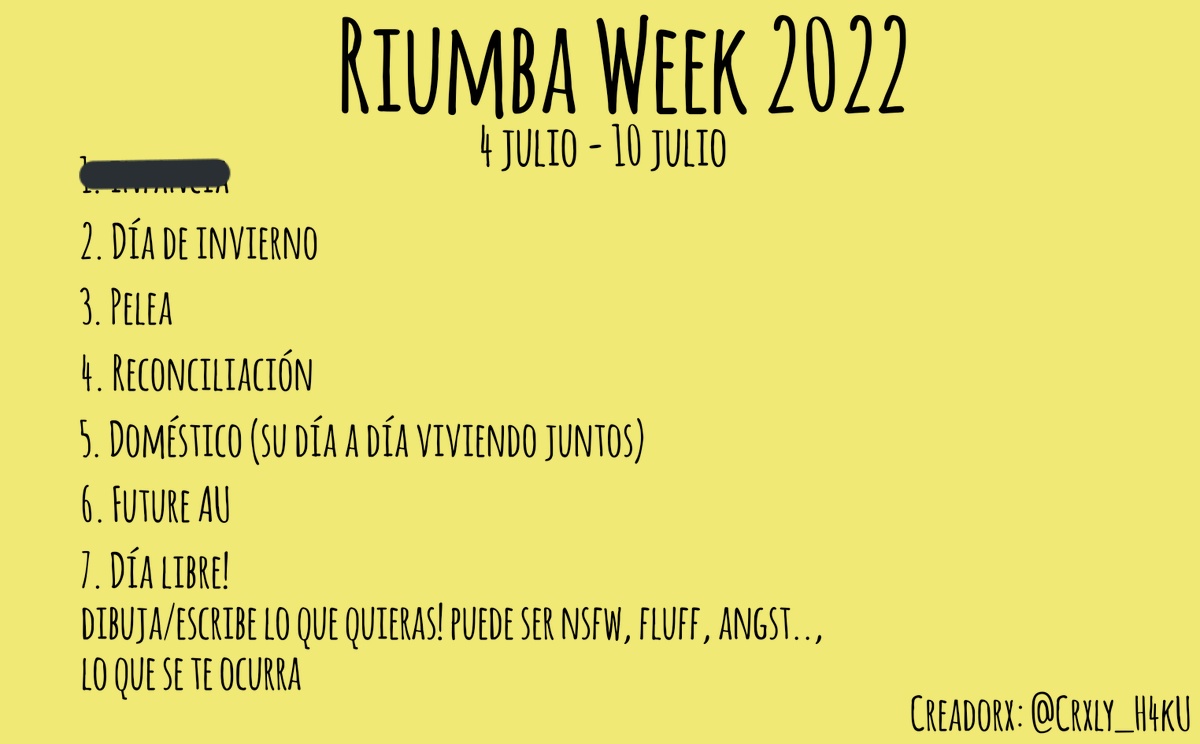 hawks_207's tweet photo. #RiumbaWeek2022 Infancia
Dibujado por: @hawks_207
Pintado por: Curly_bunny_berry (No tiene cuenta)
Mi mejor amiga y yo quisimos hacerlo juntas, haber como nos va :3
#CoMPaS #riumba #TimbaVK #RiusPlay https://t.co/1ngWV4TxAh