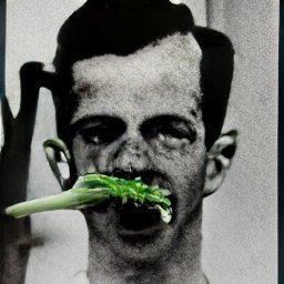 catclawtheatre's tweet photo. lee harvey oswald eating celery
elvis dancing with duck
dog-faced pony soldier
lollipop galactus 

#craiyon #JSHcraiyon https://t.co/COjpR6zneo