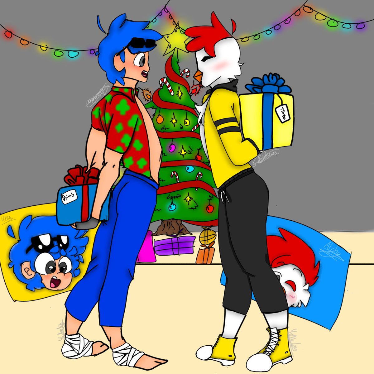 hawks_207's tweet photo. #RiumbaWeek2022 Dia De Invierno
Dibujado por: Curly_bunny_berry
Pintado por: @hawks_207 
#CoMPas #riumba #TimbaVK #RiusPlay 
(Quiero dejar claro que los dos chiquitos [Las Cabezas de fondo pa ser mas claros] son propiedad de @Alpakyta [Rius] y @AntunElo_chan [Timba] ) https://t.co/Z8cSxaKO2p