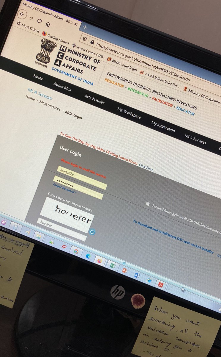 i_0am0_pooja's tweet photo. CS : my trainee is completely fine.
Them: No, she takes pictures of every MCA captcha she enters.
#companysecretary #mca #mca21 #companiesact2013 #ministryofcorporateaffairs #cstraining #articles #ca #cacs #cs #icsi #icai #charteredaccountant @MCA21India @icsi_cs #office #cslife https://t.co/Df6sMhbrJC