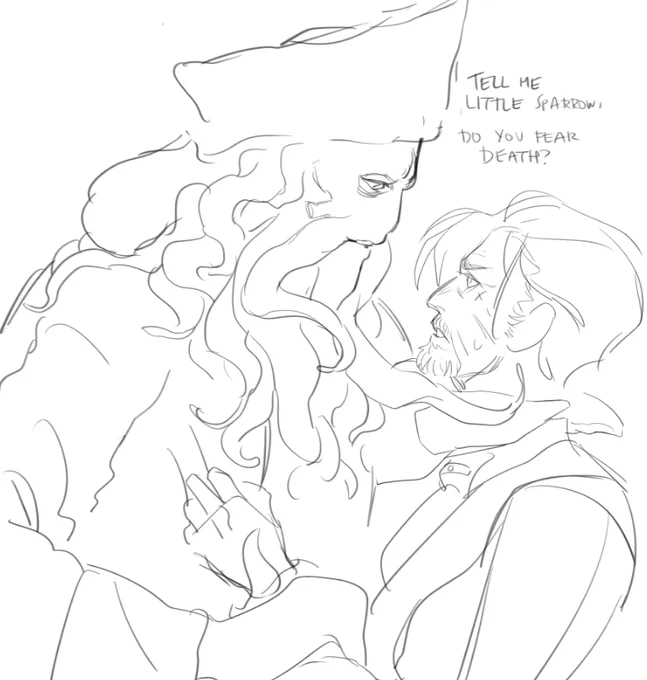 plot twist, davy jones brings martyr complex izzy back to the revenge &amp; its grieving captains because izzy wouldn't stop yapping and being generally argumentative &amp; annoying 