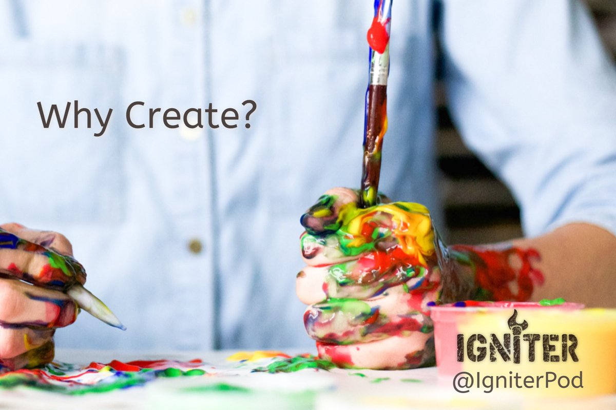 There are many reasons why we SHOULD be creating new things in the world... and perhaps we're already doing so whether we realize it or not! In this episode, <a href="/RobertWynia/">ℝobert Wynia</a> and <a href="/MarkPowers/">Mark Powers</a> dive into a number of them. Listen right here >> anchor.fm/igniterpod/epi…