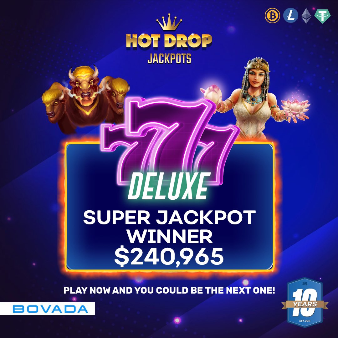 Bovada Casino: $240k Super Jackpot won at 777 Deluxe&#160;
