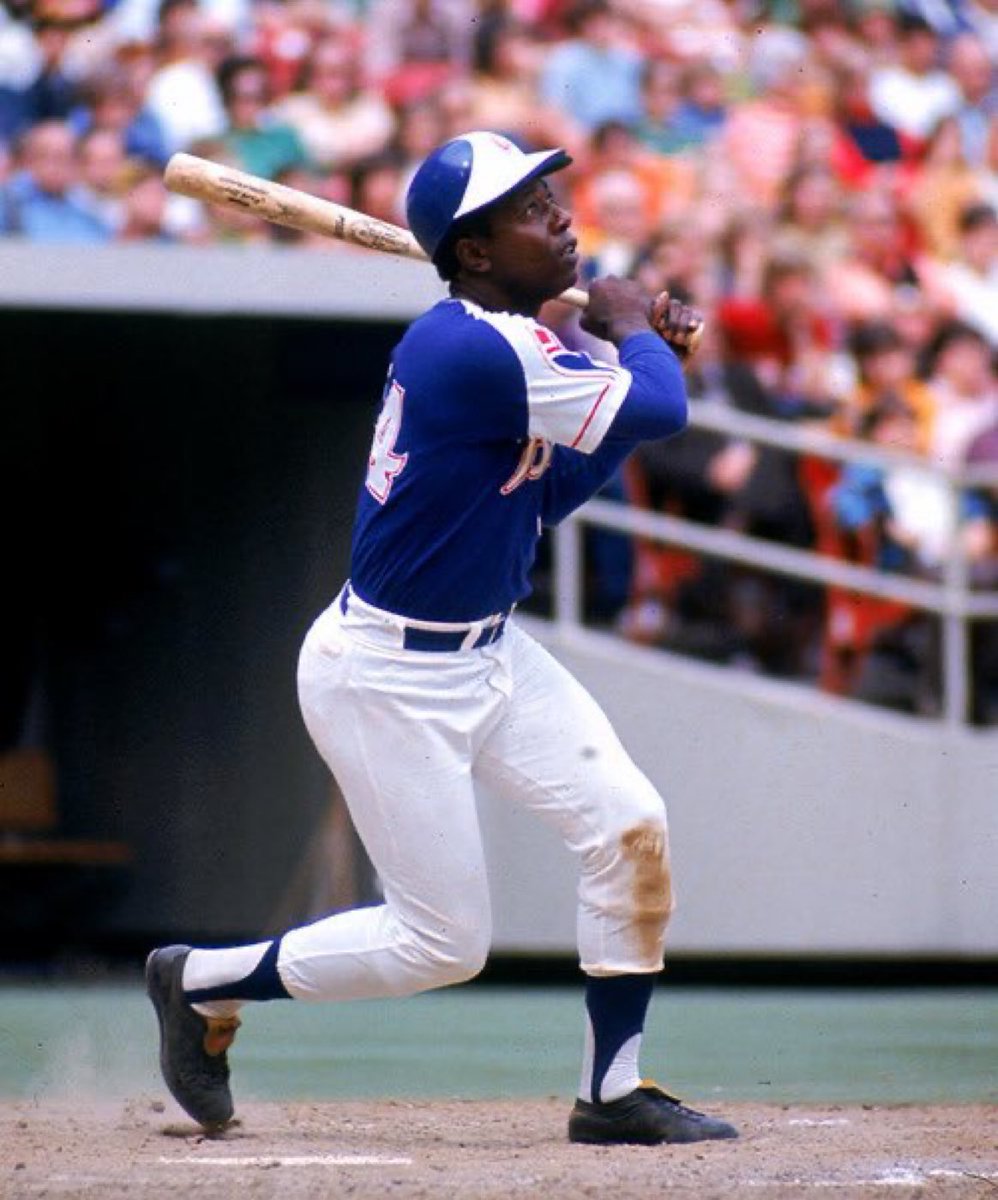 Super70sSports's tweet photo. Hank Aaron traveled 12 miles farther around the bases on his hits than any other batter in major league history.

TWELVE MILES. https://t.co/V7GmmKgG4s