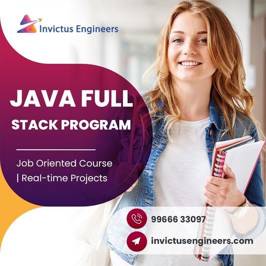 InvictusEngine2's tweet image. Join India's No.1 outcome-focused Java Full Stack Program. 
Course Designed for Graduates from all Streams.
#javafullstacktraining #javatraining #corejavatraining #javatraininginstitute #advancejavatraining #onlinejavatraining #bestjavatraining #javafullstackonlinetraining