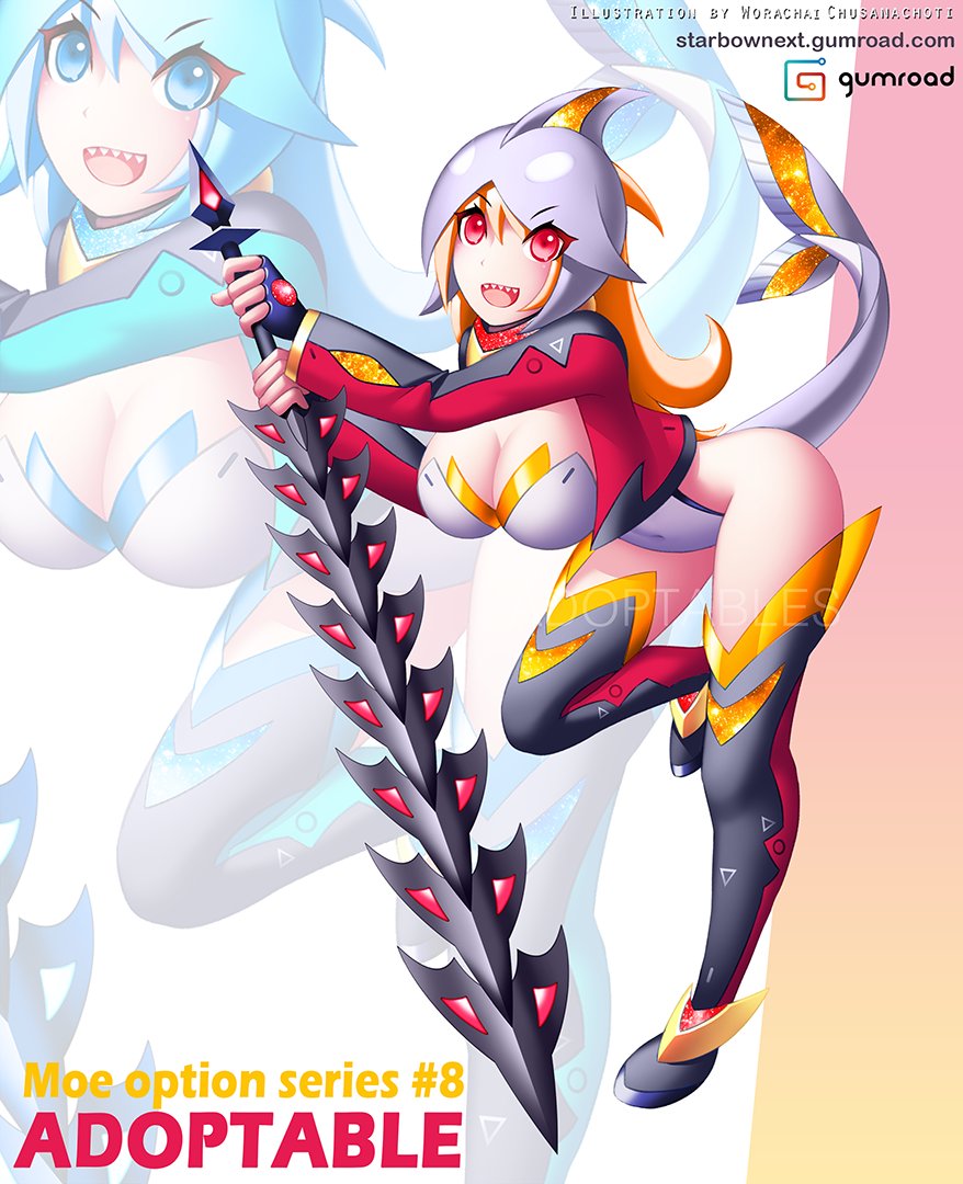 Moe Option #adopptable 8 colors set 6 is now on sell
color set 6 is unlimited sell in gumroad . com
starbownext.gumroad.com
+++++