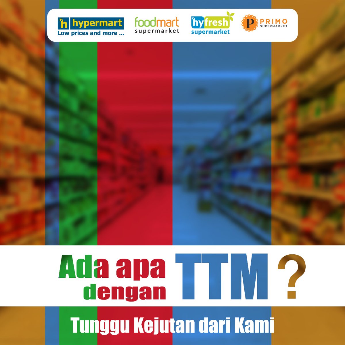 OfficialGTVID's tweet photo. Ada apa ya dengan TTM ?
Hypermart lovers mau gak TTM-an dengan
Hypermart ?
Komen yuk yang mau jadi TTM !
@hypermart_ho
#Hypermart #Hypermartid #promohypermart
#ttmdihypermart
#belanjatermurahdihypermart #TTM https://t.co/9iMtqC78xu