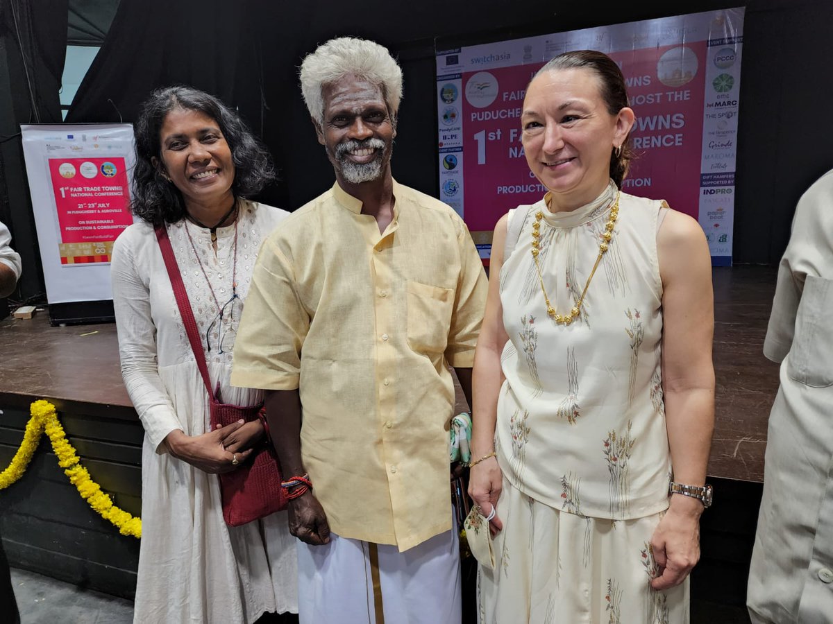 FranceinPondi's tweet photo. Attended 1st Fair Trade Towns 🇮🇳 Conference with Hon'ble Minister @vakilakshmi
#LearnFairBuildFair https://t.co/LvgwZvJ7AM
