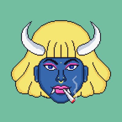 Airphish's tweet photo. #NewProfilePic Me-Battu! 
#pixelart #nft #nftproject #nazarbattu #nftcollectible https://t.co/HGPWZPGfOW