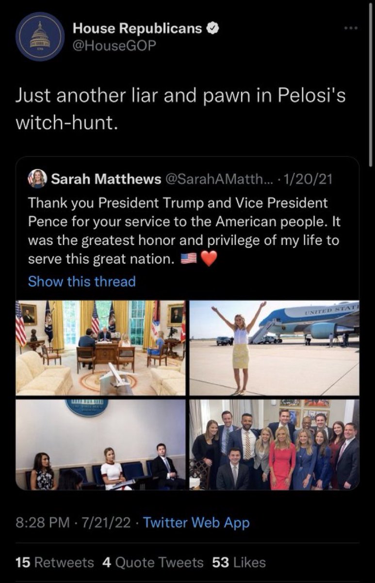 RepSwalwell's tweet photo. ***”Liar and pawn” currently works for @HouseGOP 🤣🤣🤣 https://t.co/6FS0eDtC1h