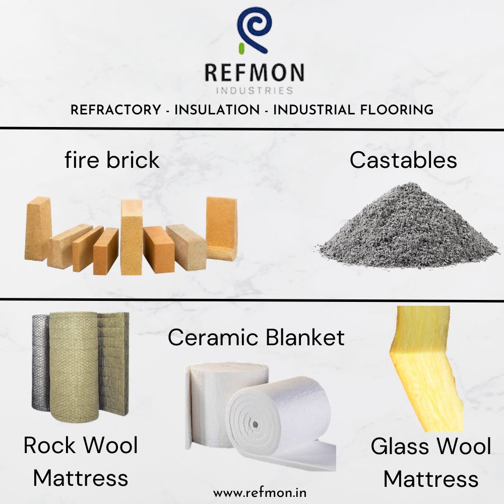 refmonin's tweet photo. Refmon Industries Offers:
Fire Bricks
Castable Cement
Rock Wool Insulation
Glass Wool Insulation
Ceramic Blanket
#refractory #insulation #industrial #brick #firebrick #castable #cement #refractorymaterial #ceramicblanket #hotinsulation #glasswoolinsulation #rockwoolinsulation https://t.co/oCvCrthOV1