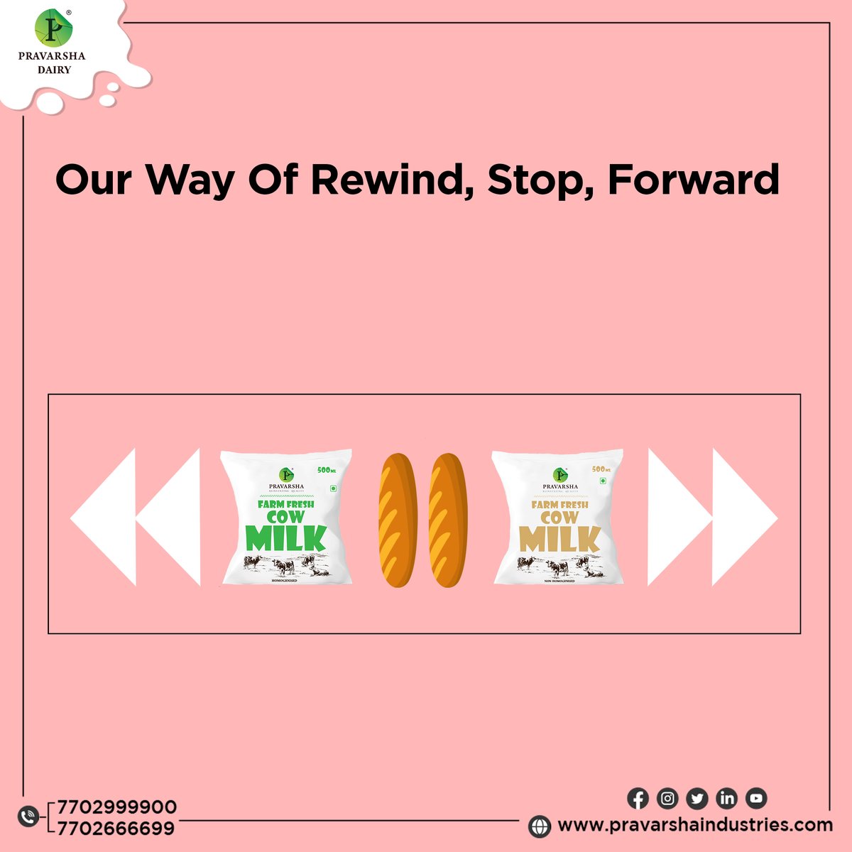 pravarshaDairy's tweet photo. Milk for best health everytime, Drinking milk regularly has its own benefits which helps us to stay strong and healthy always, get your glass of milk from Pravarsha Dairy.
Do follow @pravarshaDairy #homedelivered #farmtodoor #pravarshamilk #pravarshadairy https://t.co/TKRh7Y8sm5