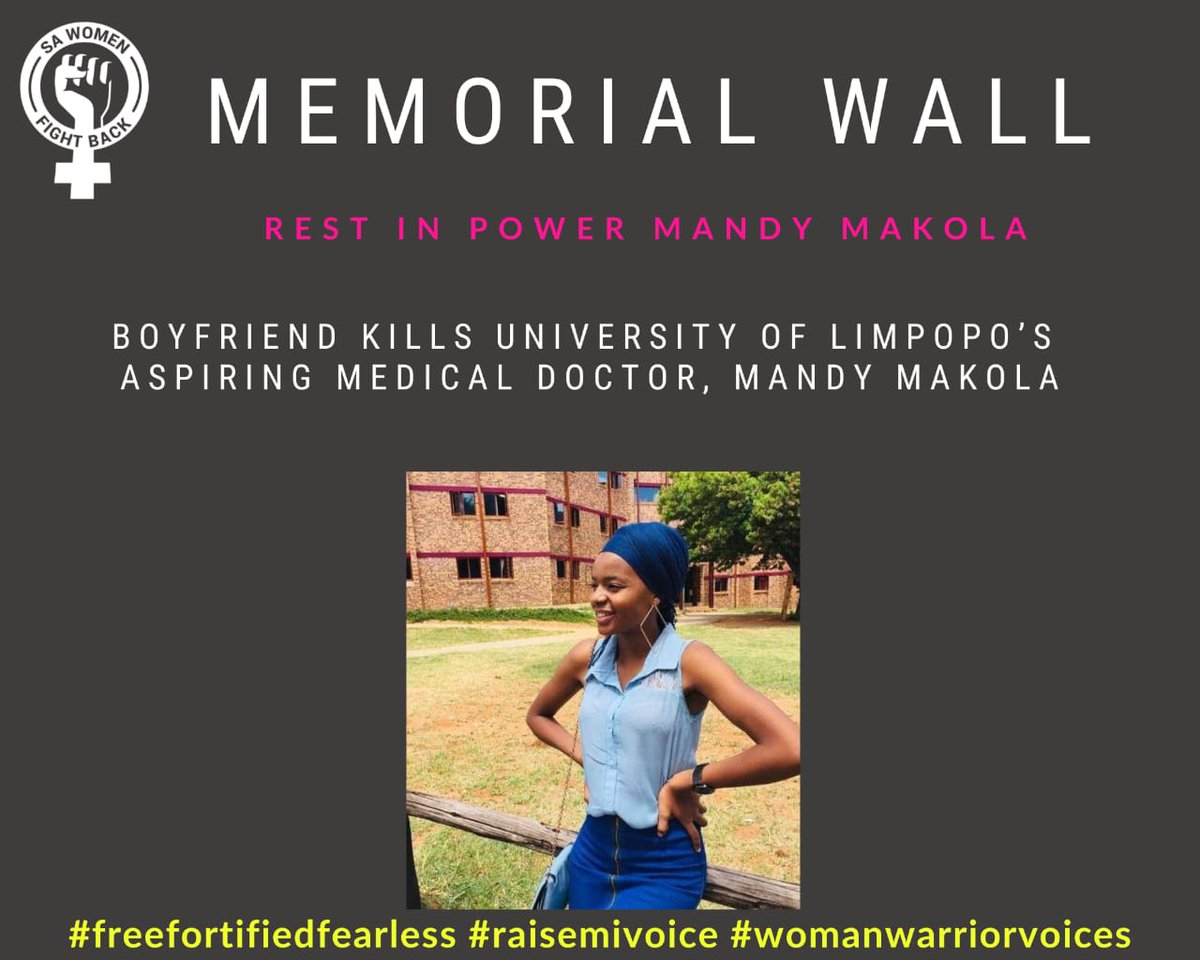 sawomenfb1's tweet image. RIP Mandy 💗🖤

opera.news/za/en/society/…

#sayhername #shewasnext #femicide #sawfb #memorialwall #RIP #femicide #freefortifiedfearless
