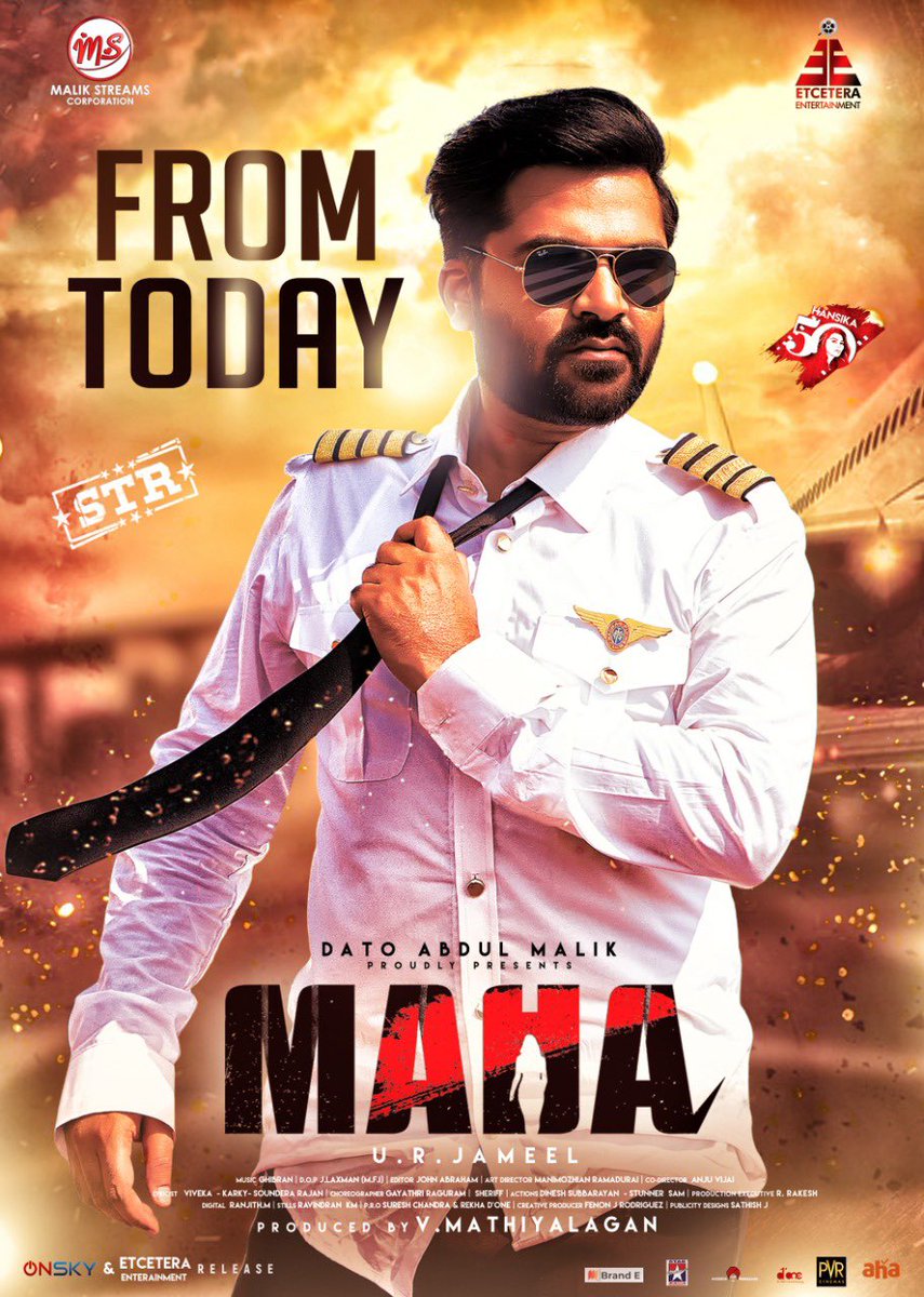 BrandeOffl's tweet photo. #Maha in cinemas worldwide from today! 🔥 @SilambarasanTR_ @ihansika @Etceteraenter @malikstreams #STR #Atman #Hansika50 https://t.co/vkiyJe8PVm