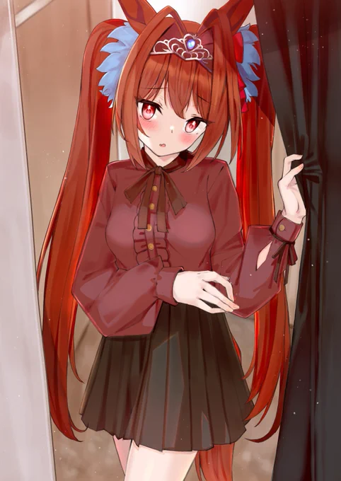#ウマ娘 #ダイワスカーレット 似合ってるかな? 